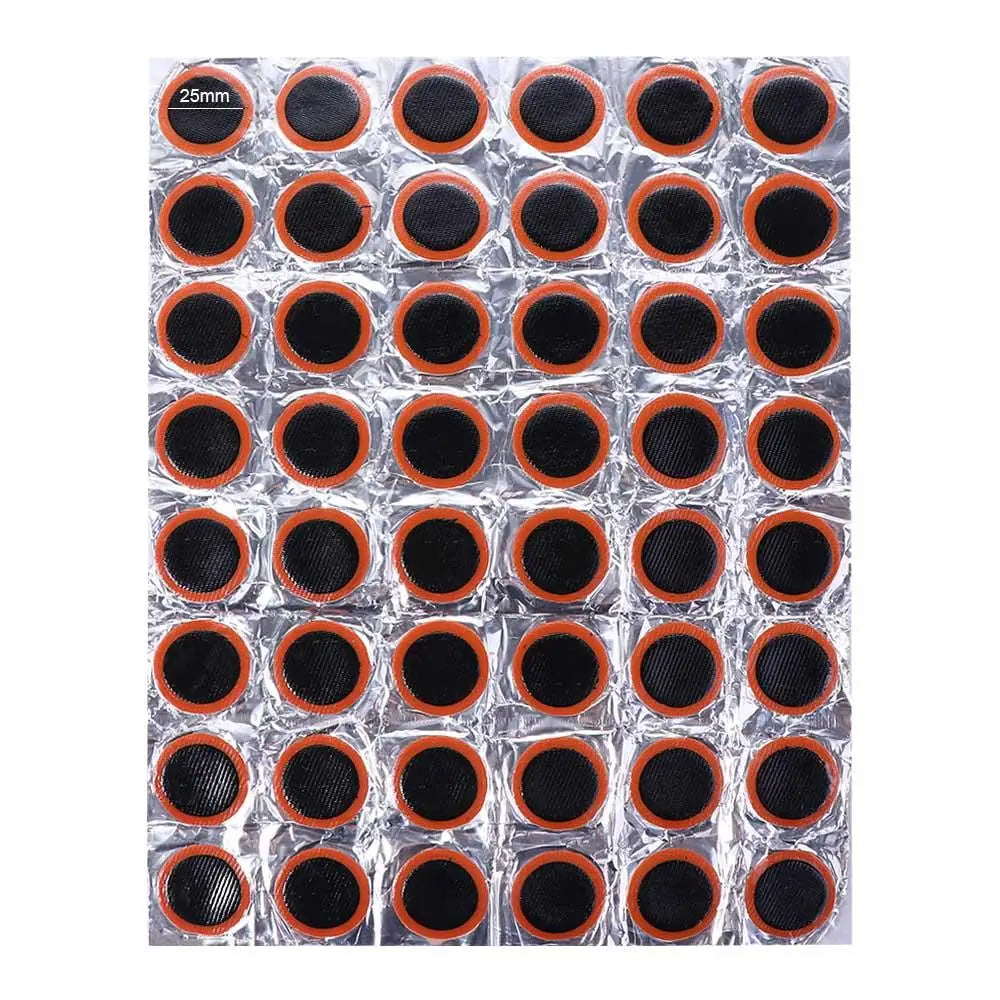48-Piece Bicycle Tire Puncture Repair Patch Kit - 8