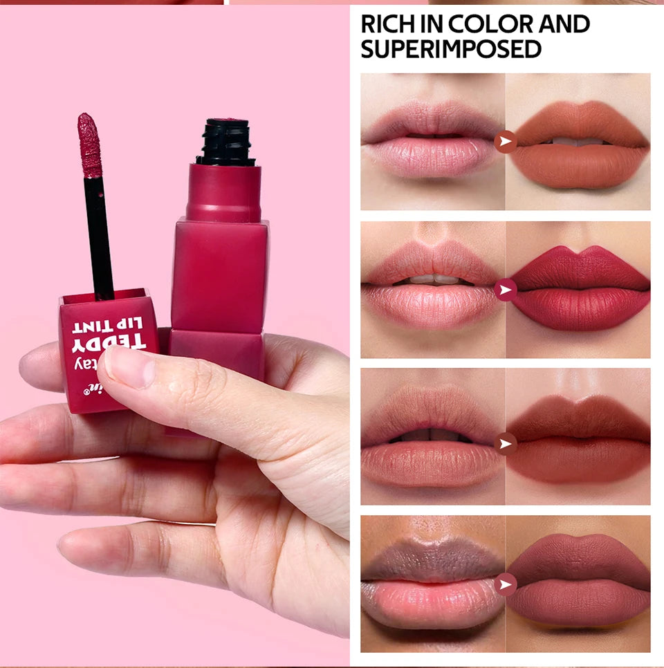 Waterproof Long-Lasting Matte Teddy Lip Tint - 11
