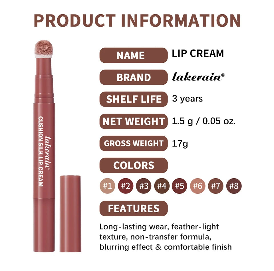 2-in-1 Matte Air Cushion Lip Cream and Blush