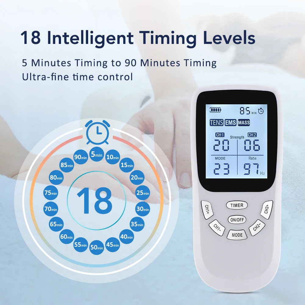Digital TENS & EMS Muscle Stimulator for Pain Relief - 8