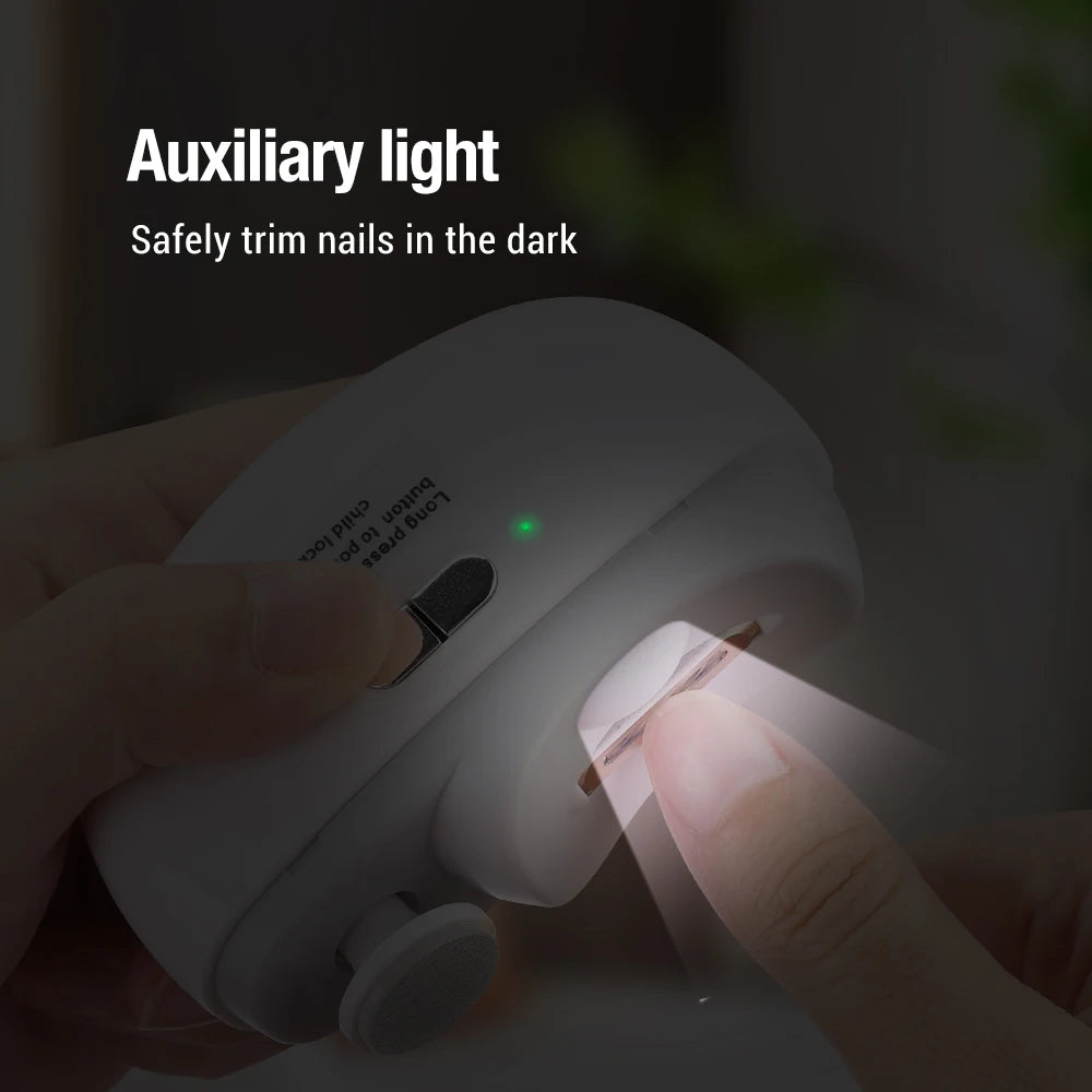 Electric 2-in-1 Automatic Nail Clipper and Polisher - 8