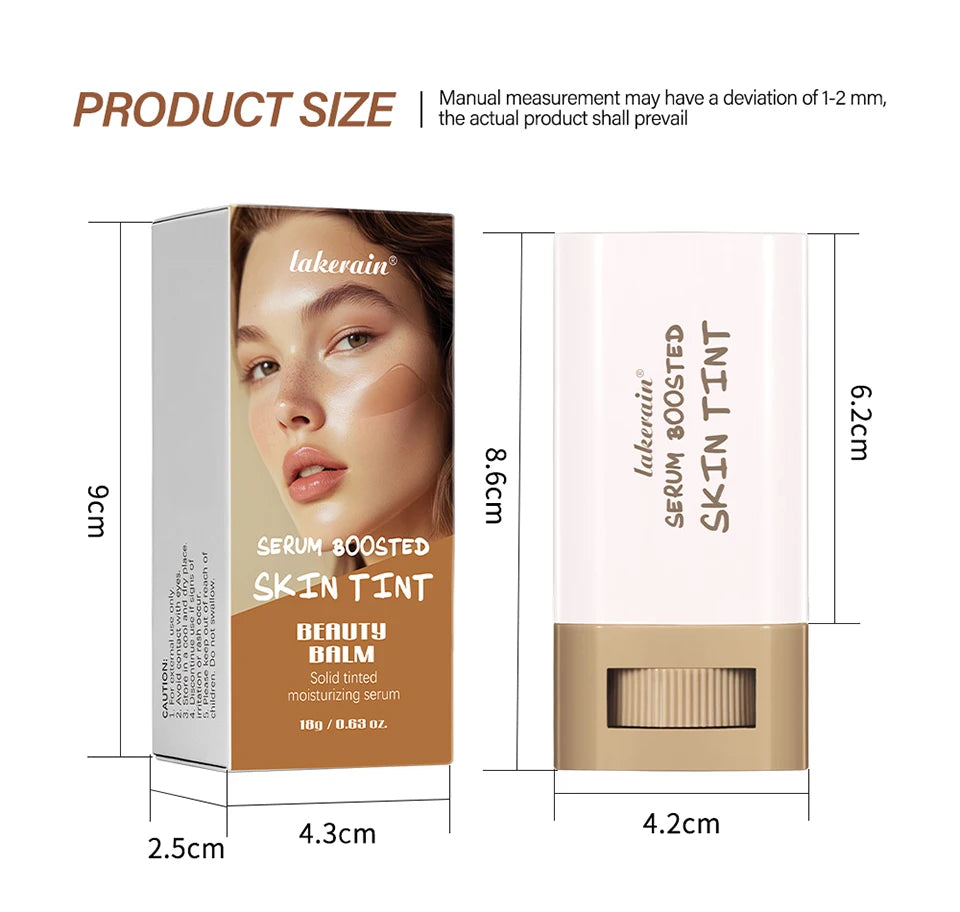 Matte Foundation Stick and Pressed Powder Beauty Set - 16