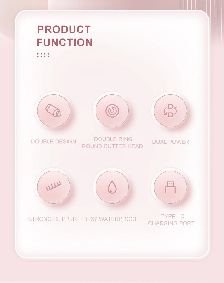 Electric Waterproof Painless Hair Removal Shaver for Face and Body - 8