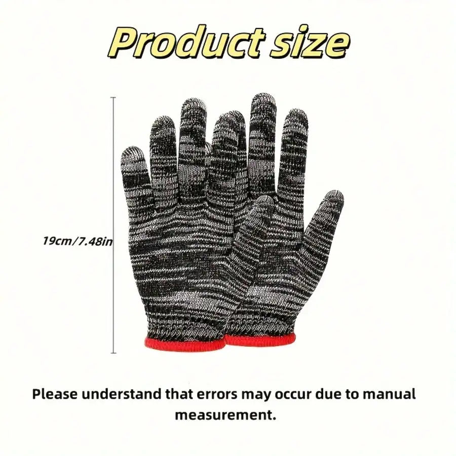 Knitted Polyester Safety Work Gloves for Industrial and Construction - 2