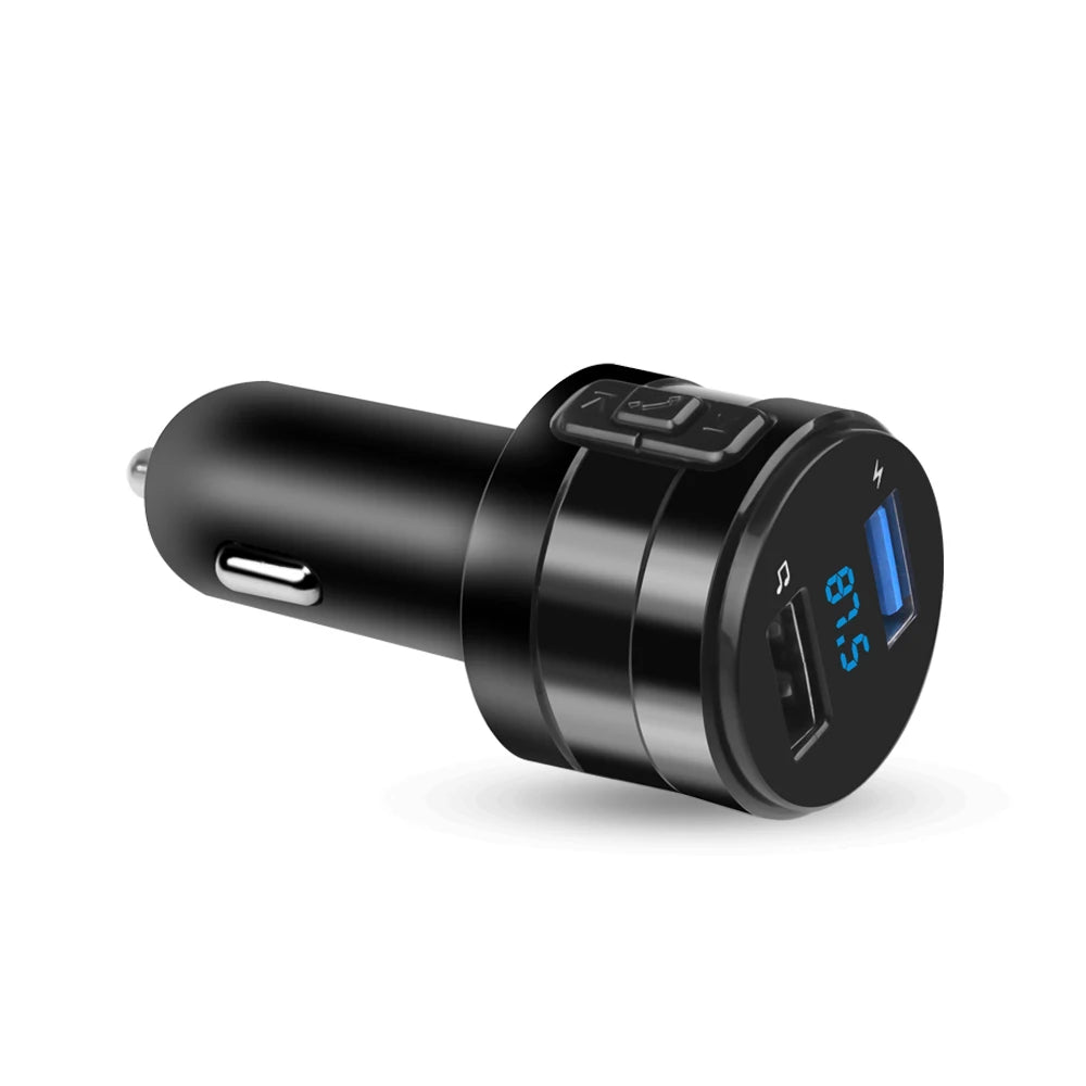 Bluetooth FM Transmitter and Dual USB Car Charger - 12