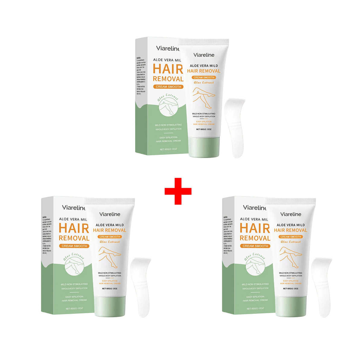 Painless Aloe Vera Whole Body Hair Removal Cream