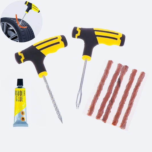 Emergency Tire Puncture Repair Tool Kit for Vehicles