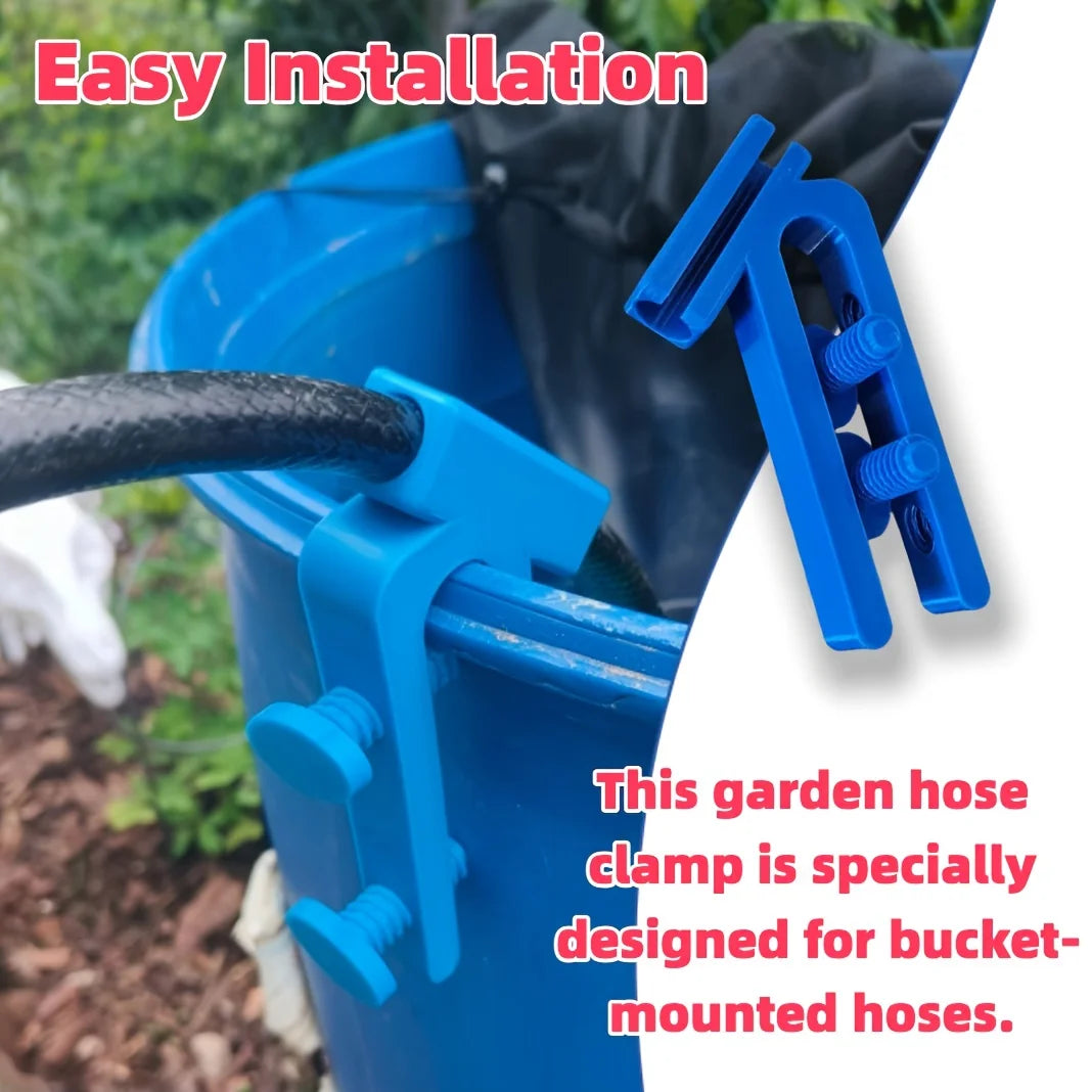 Hands-Free Garden Hose Bucket Clip Holder - 3