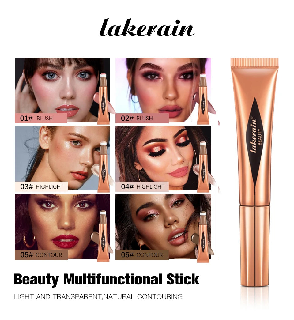 Liquid Face Contouring, Blush, and Highlighter Wand with Cushion Tip - 7