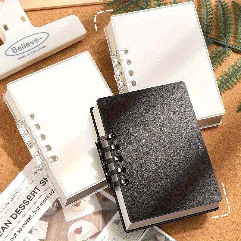 A7 Refillable Loose Leaf Binder Notebook with 5-Ring Cover