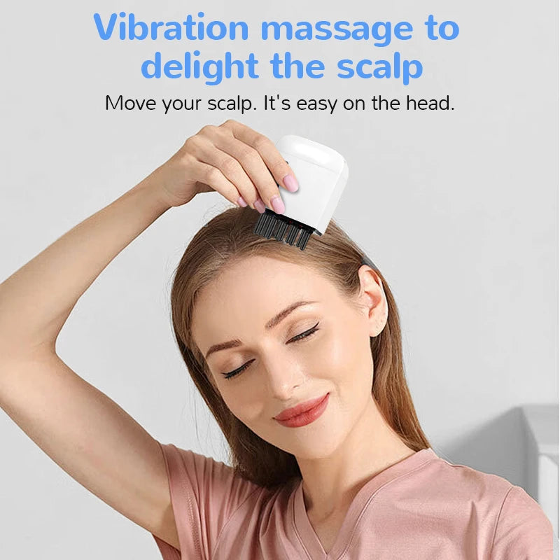 Electric Scalp Massager and Hair Growth Oil Applicator
