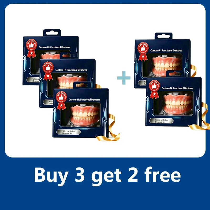 Custom-Fit Silicone Cosmetic Teeth Veneers