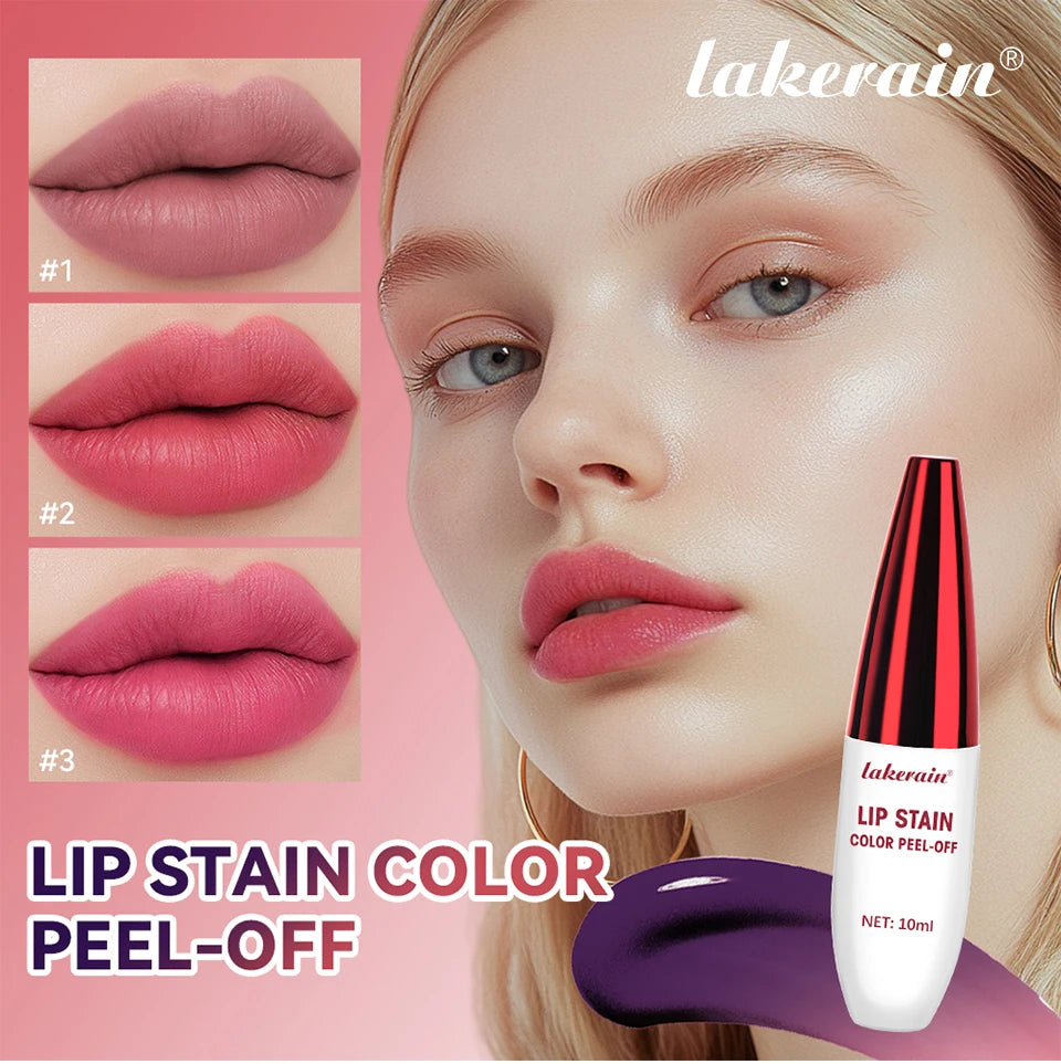 Waterproof Peel-Off Matte Lip Stain Tint - 7