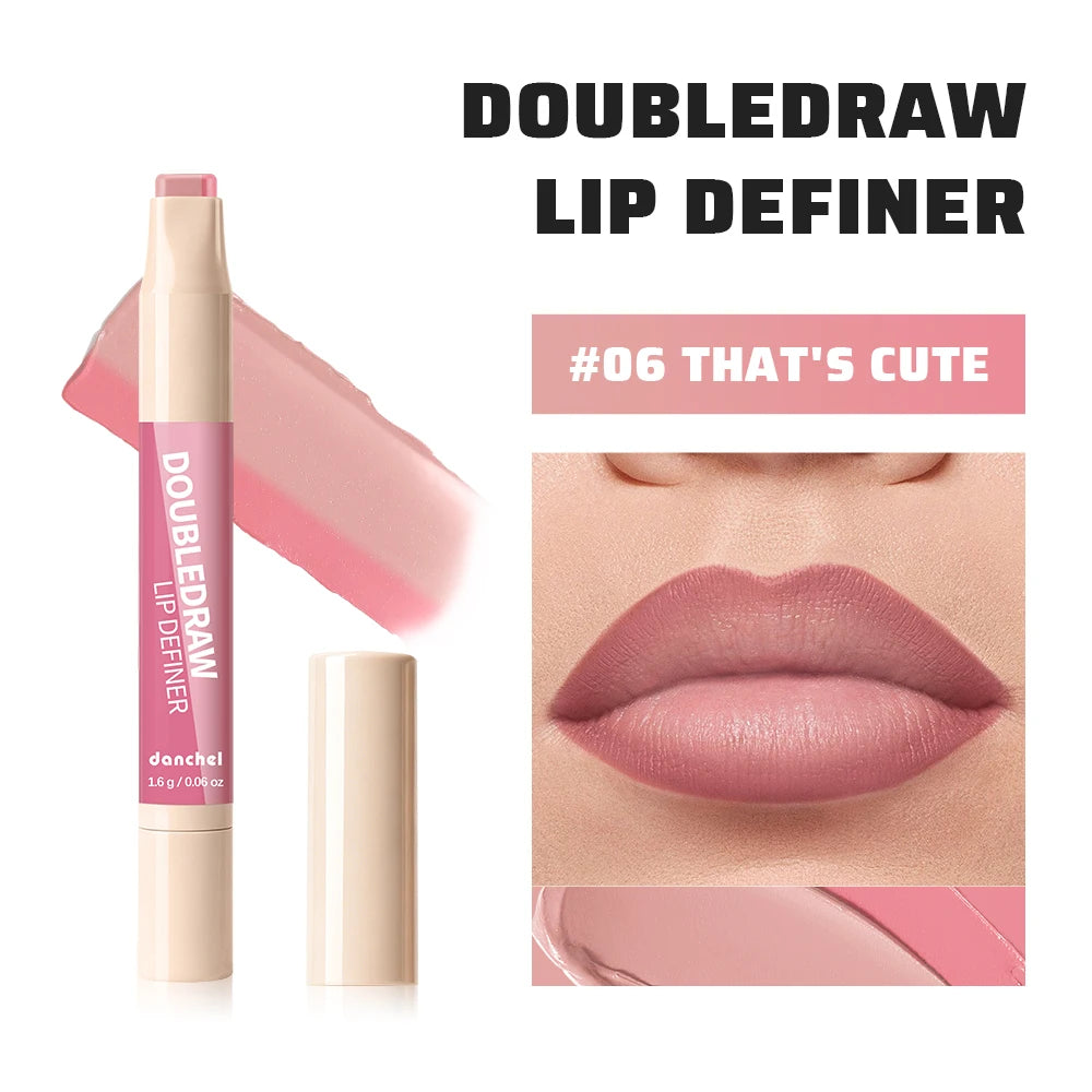 2-in-1 Matte Velvet Lip Liner and Hydrating Lip Gloss