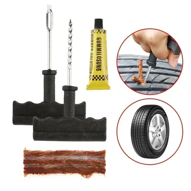 Emergency Tubeless Tire Repair Tool Kit for Car and Motorcycle - 3