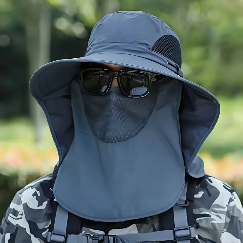 Full Coverage Outdoor Sun Protection Fishing Hat - 2