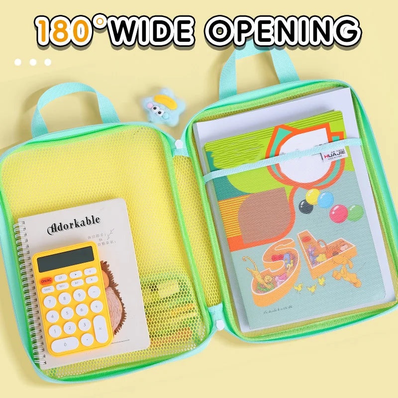3-Layer Large Capacity Transparent Mesh Student Tote Bag - 3
