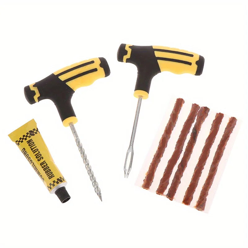 Emergency Tire Puncture Repair Tool Kit for Vehicles
