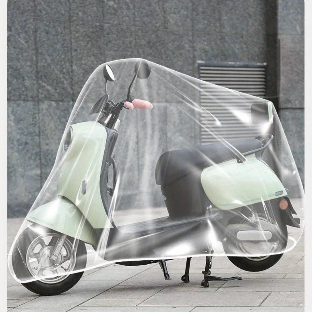 Disposable Waterproof Transparent Bicycle and Motorcycle Rain Cover