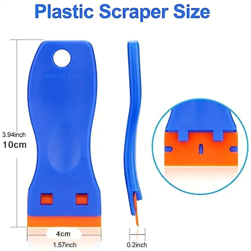 Heavy Duty Plastic Scraper Tool for Decal and Adhesive Removal - 5
