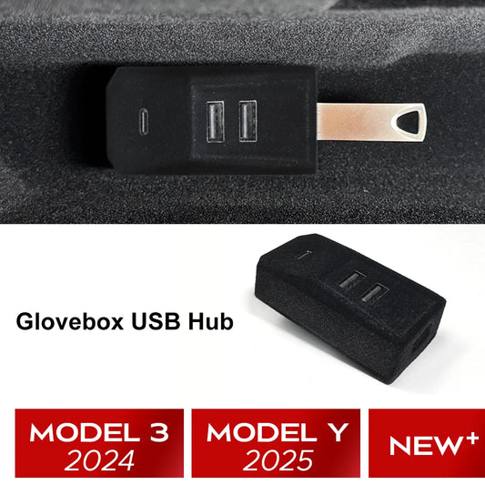Glovebox USB Hub Docking Station for Tesla Model 3 and Model Y