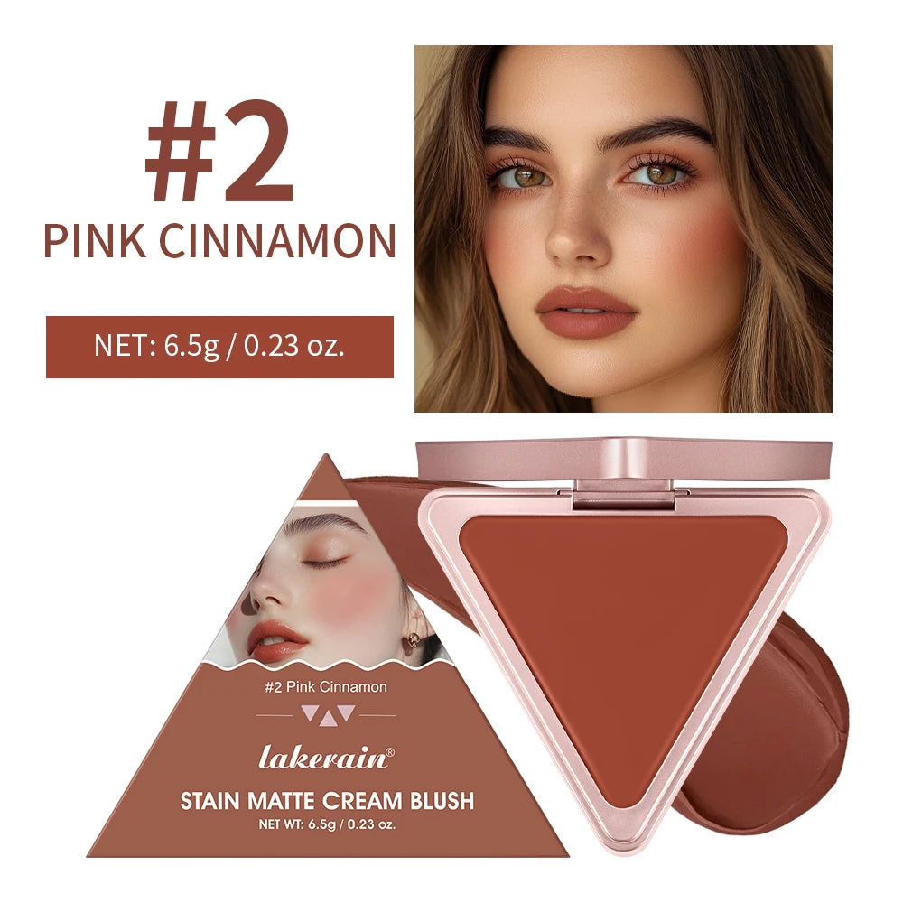 Matte Satin Cream Blush for Long-Lasting Natural Glow - 21