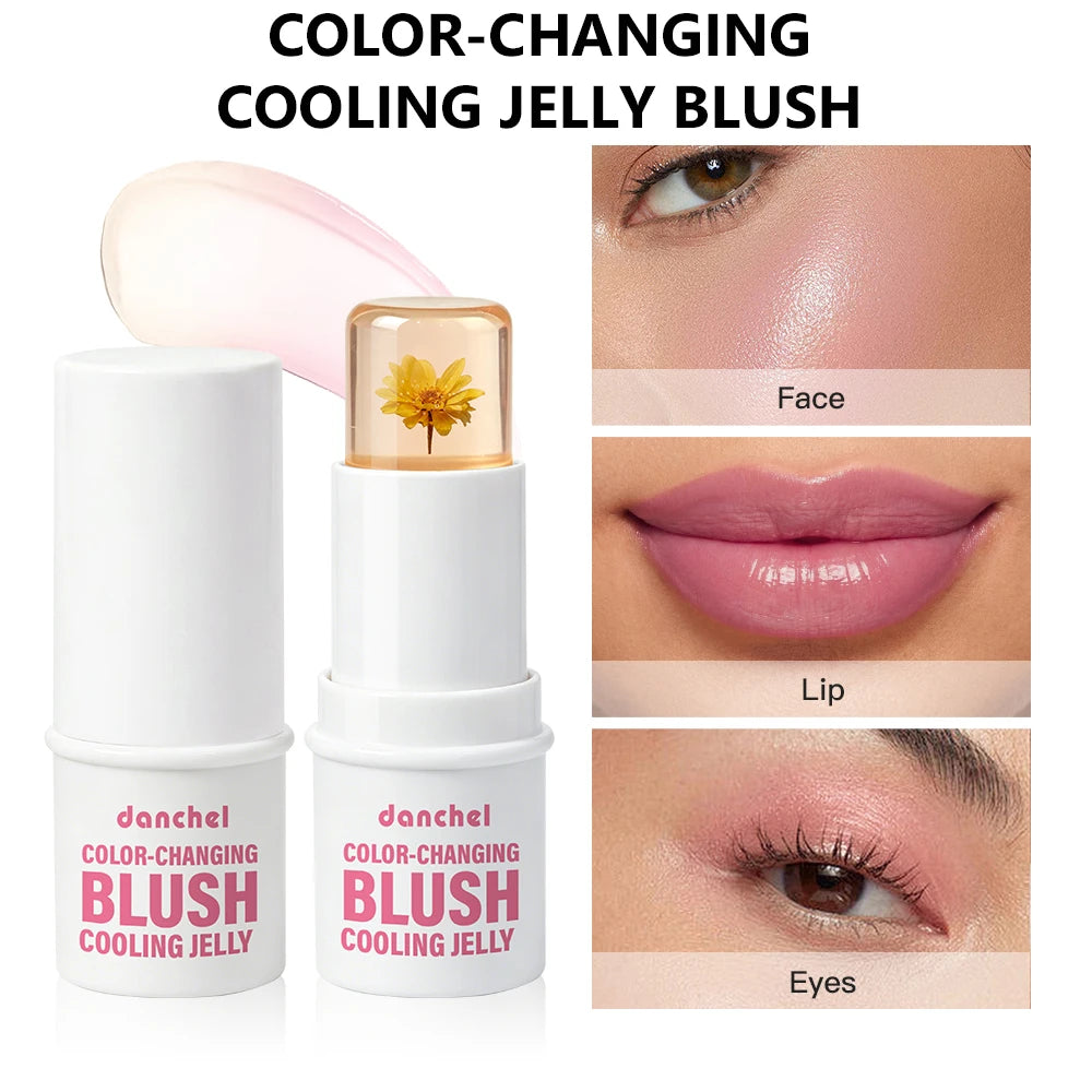 pH Adaptive Color-Changing Jelly Blush for Lips, Cheeks, and Eyes - 1