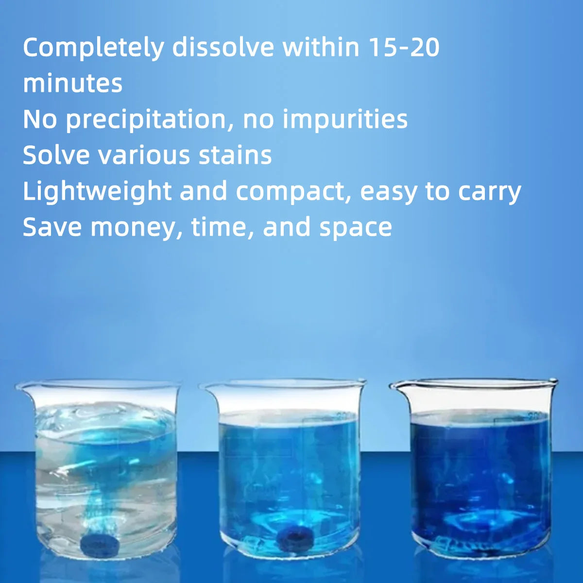 Concentrated Windshield Washer Fluid Tablets Glass Cleaning Effervescent - 6