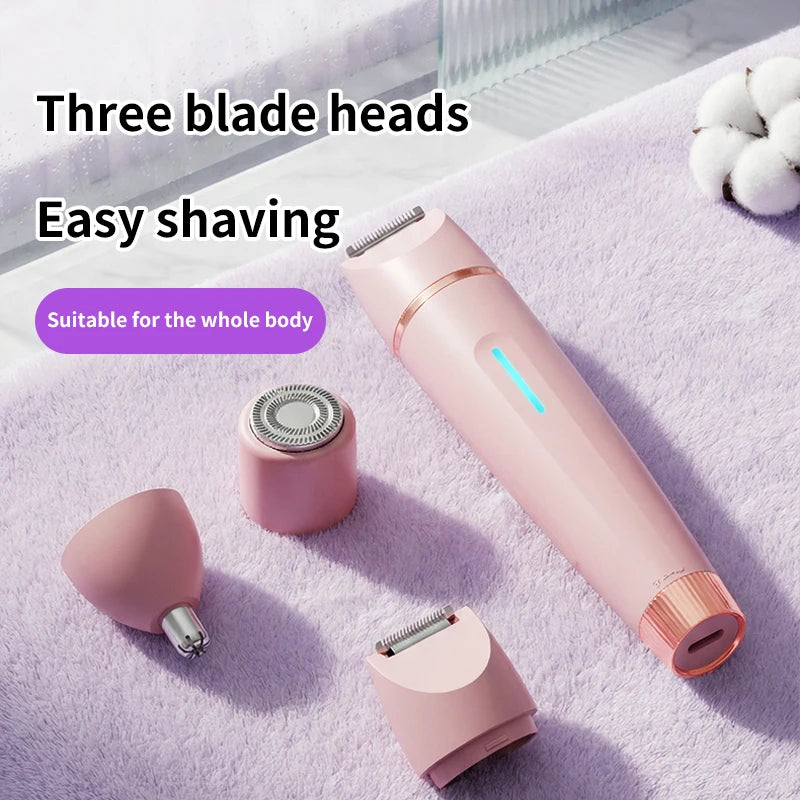 3-in-1 Waterproof Electric Shaver and Bikini Trimmer for Women - 2