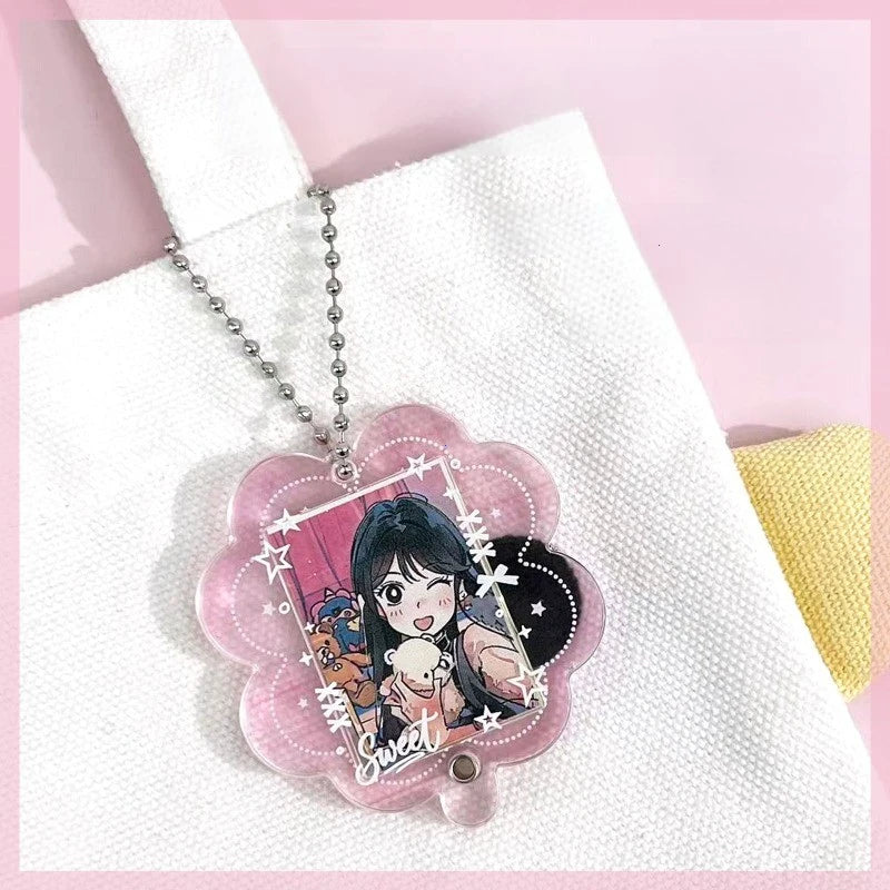 Acrylic Photo Frame Keychain for 1-Inch Mini Photos - 3