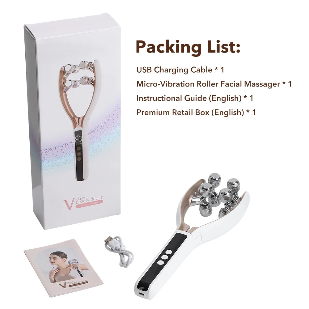 Electric 8-Roller Facial Contouring Massager - 16