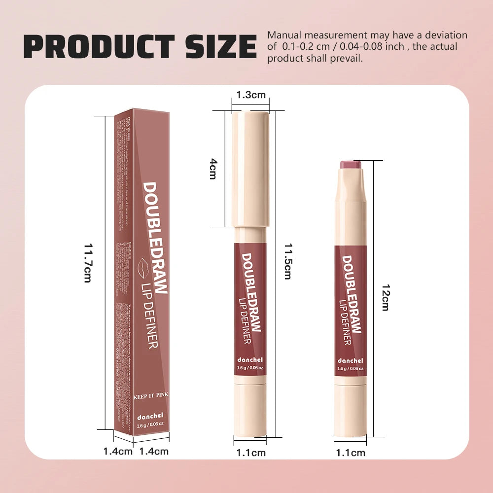 2-in-1 Matte Velvet Lip Liner and Hydrating Lip Gloss - 15