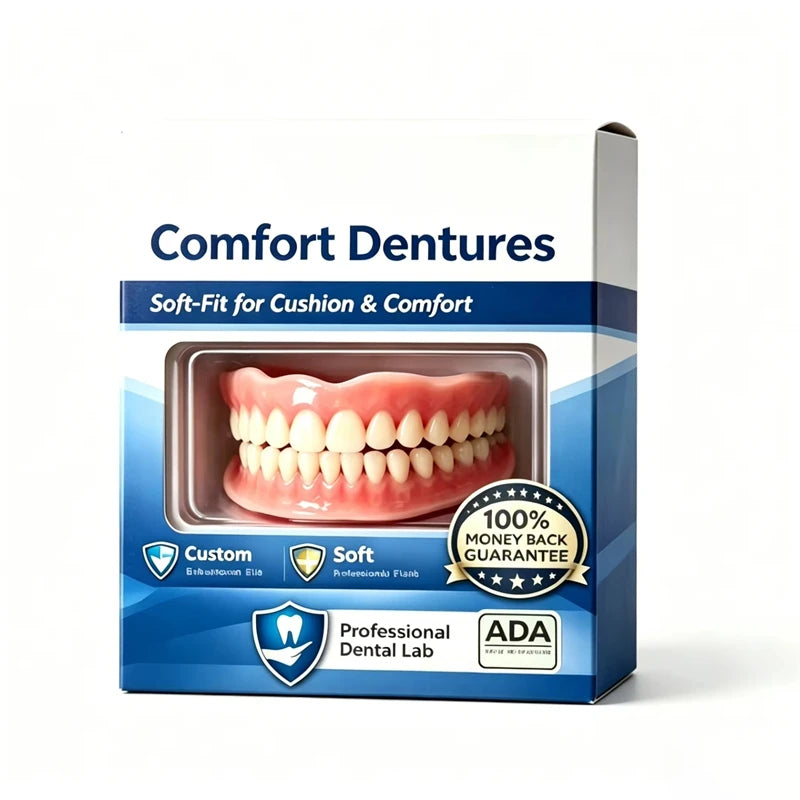 Comfort Fit Silicone Dentures for Instant Natural Smile - 12