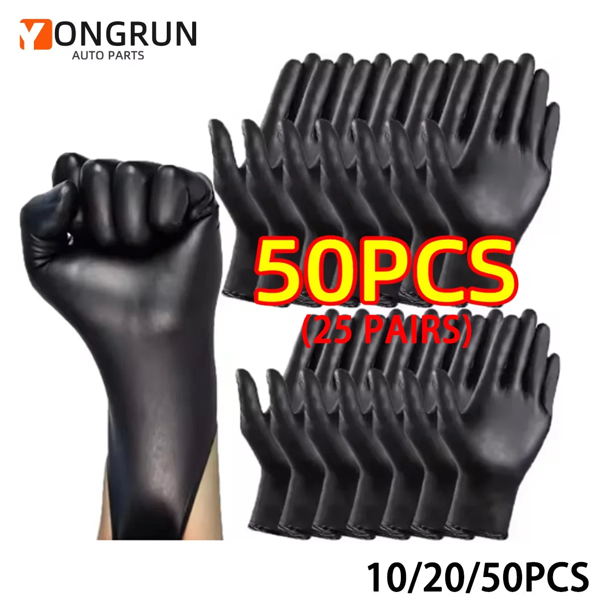 Heavy-Duty Disposable Nitrile Cleaning Gloves - 1