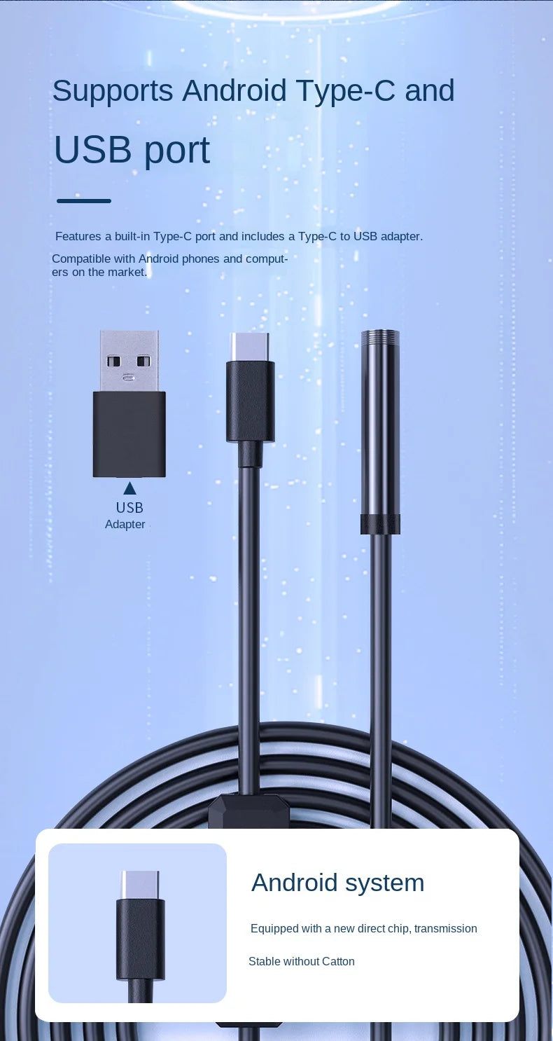 HD Waterproof Inspection Endoscope Camera for Android and PC - 11