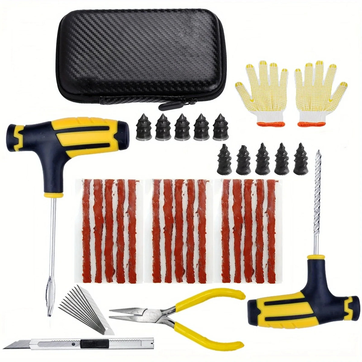 Emergency Car Tire Puncture Repair Kit