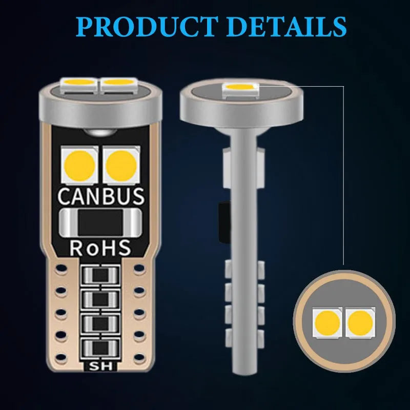 T10 W5W Canbus Error-Free LED Interior and License Plate Bulbs - 3