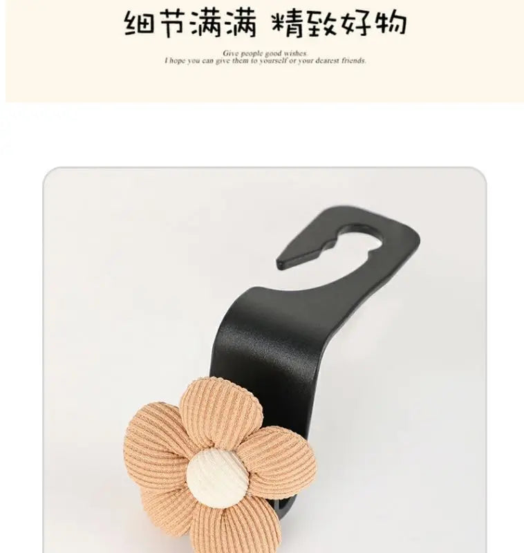 Universal Car Seat Headrest Flower Hook Organizer - 9