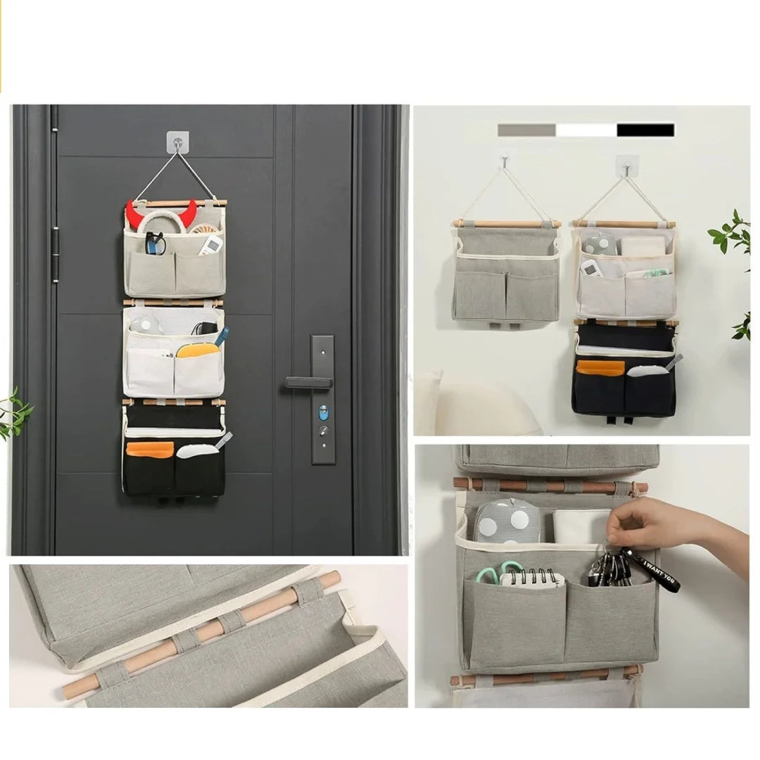 Wall Mounted Hanging Storage Organizer for Bedroom and Dorm