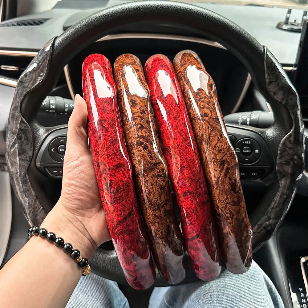 Non-Slip Suede Steering Wheel Booster Cover - 3