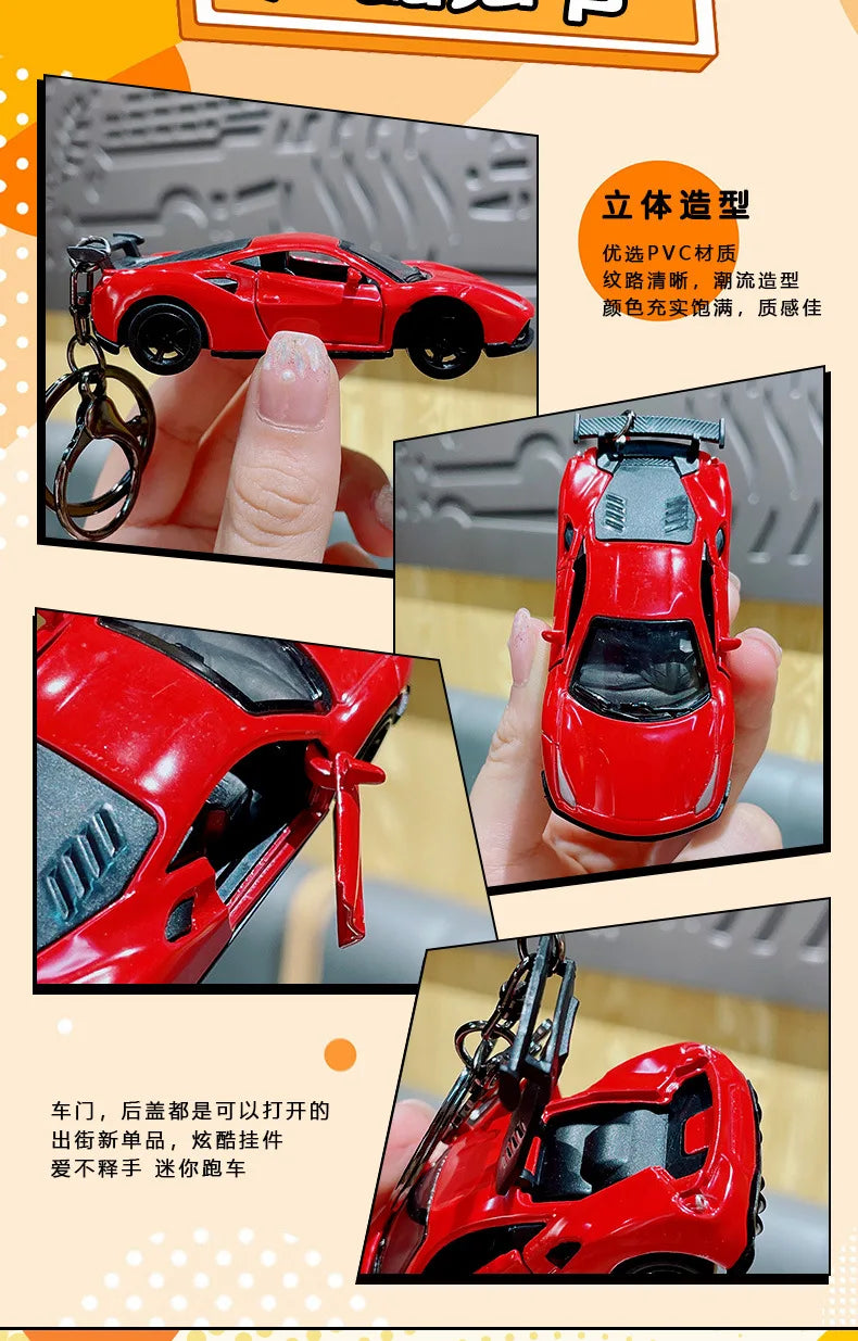 Sports Car Model Keychain for Keys and Bags - 9