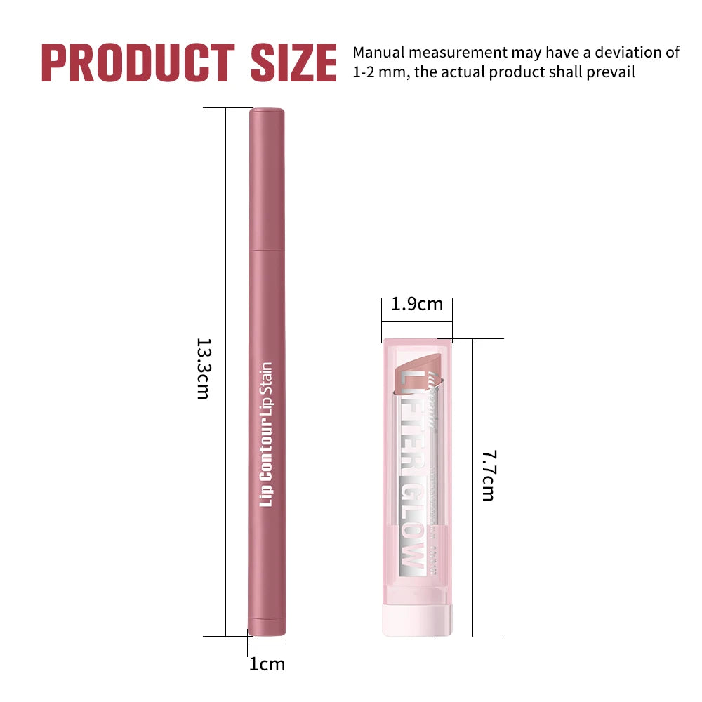 Hydrating Lip Liner and Moisturizing Balm Makeup Set - 6