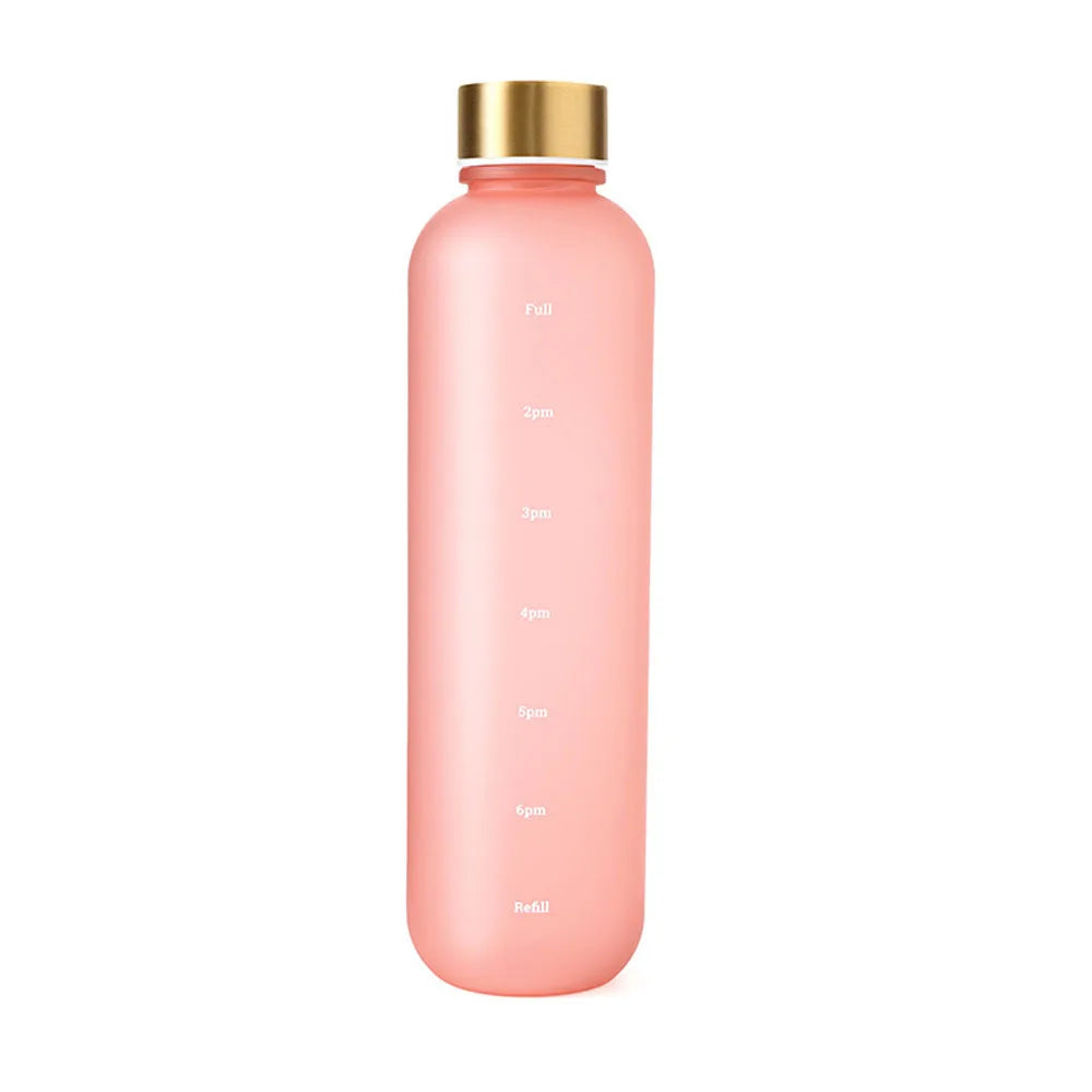 1L Motivational Water Bottle Leakproof Frosted Sport Hydration Flask - 14
