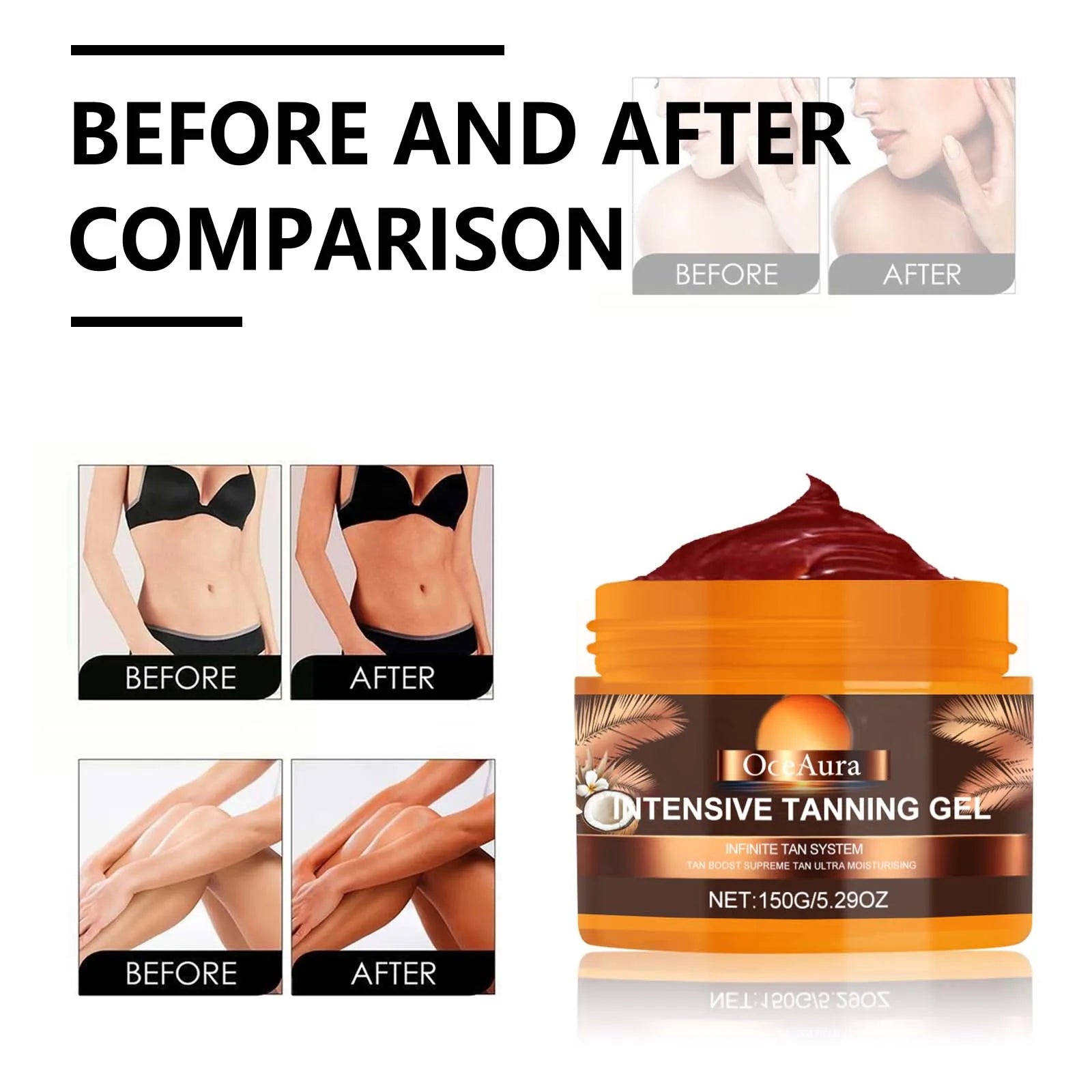 Intensive Tanning Gel for Natural Dark Skin - 4