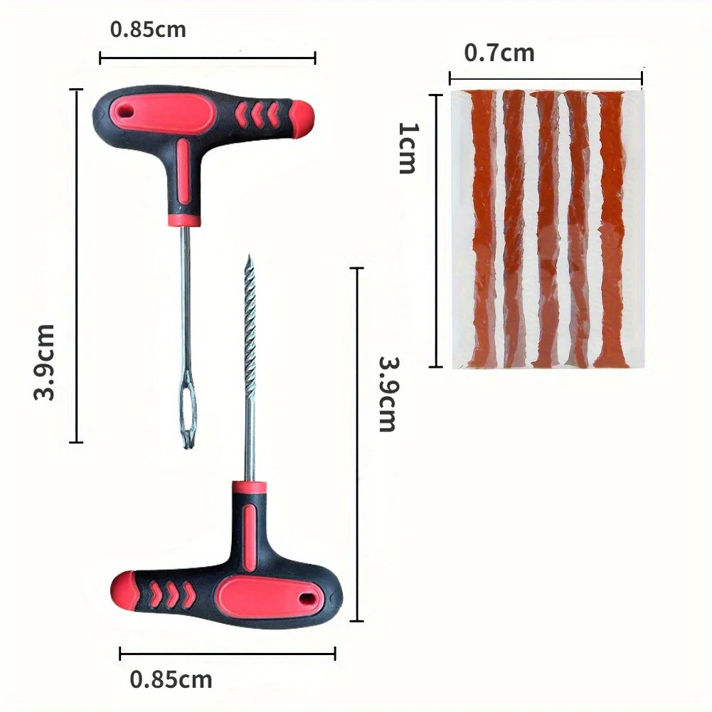 Heavy-Duty Tubeless Tire Puncture Repair Kit