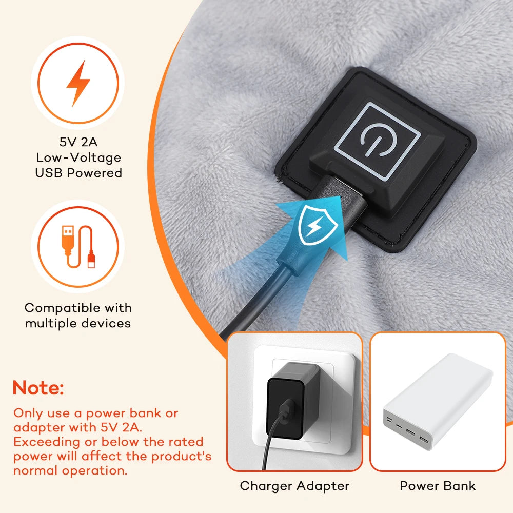 USB Heated Neck and Shoulder Warming Wrap