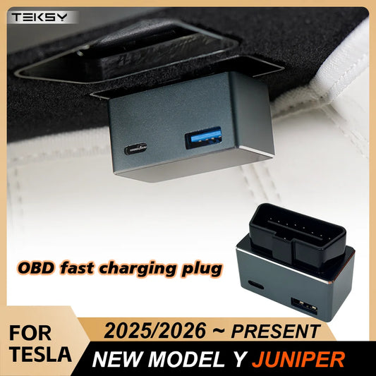OBDII Fast Charging Adapter for Tesla Model Y Juniper