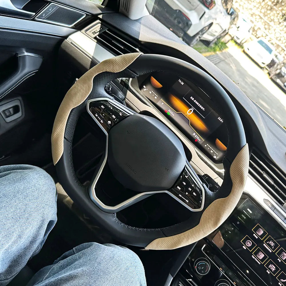 Plush Winter Car Steering Wheel and Gear Shift Cover Set