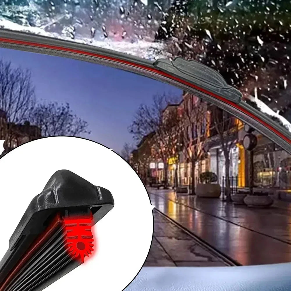 11-Layer Rubber Windshield Wiper Blade Replacement - 6