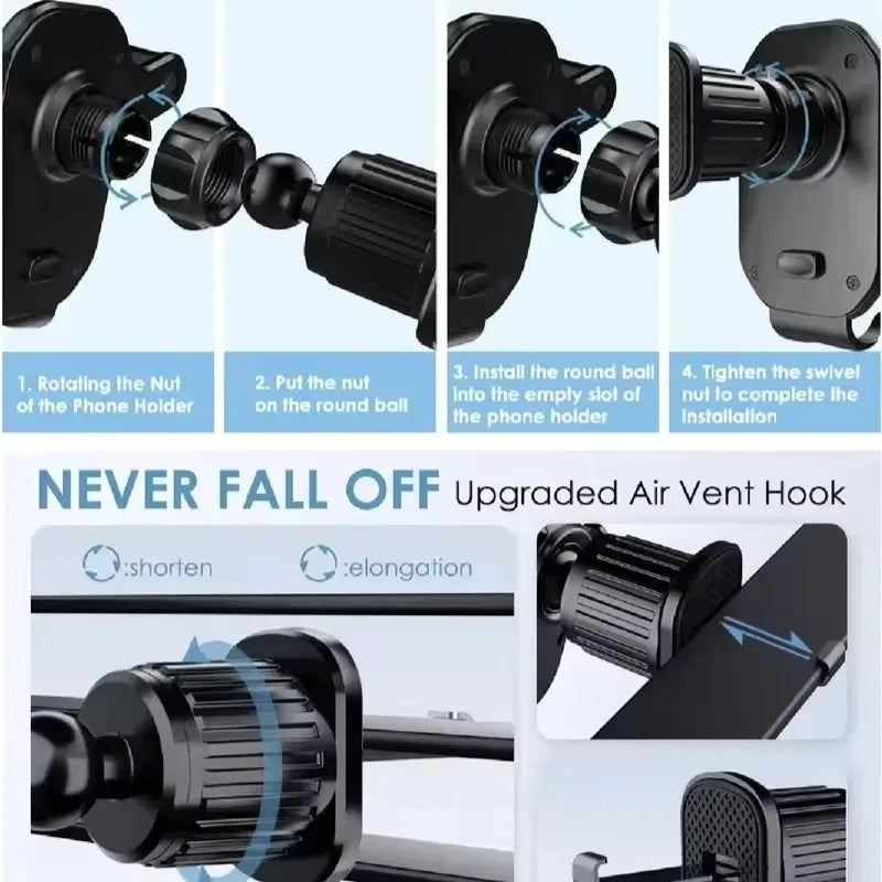Adjustable Air Vent Gravity Car Phone Mount